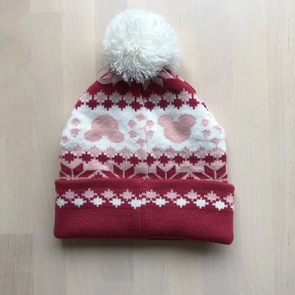 New Disney Mickey Mouse Pom Beanie Hat